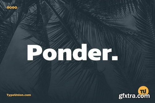 Ponder Font Family