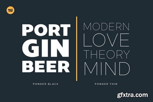 Ponder Font Family