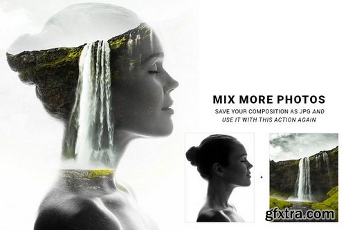 DesignBundles - Double Exposure V2 Photoshop Action - 229619