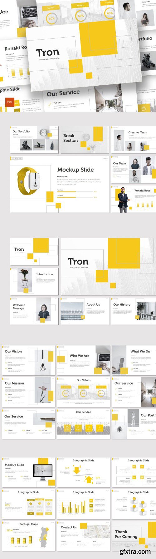 Tron - Powerpoint, Keynote and Google Slides