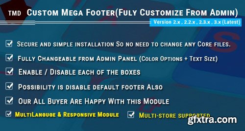 Mega Footer 3.x & 2.x.x - OpenCart Extension