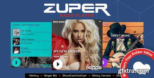 CodeCanyon - Zuper - Shoutcast and Icecast Radio Player With History - Addon For for WPBakery Page Builder v2.1 - 23047753