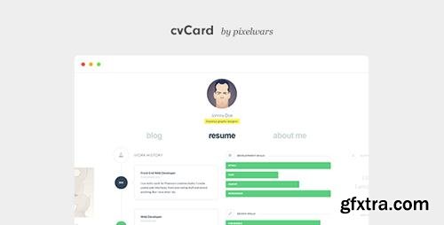 ThemeForest - cvCard WP v1.4.1 - Responsive WordPress Resume Theme - 7476245