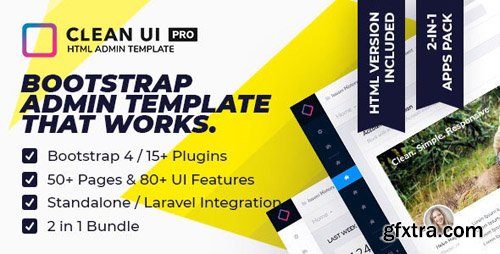 ThemeForest - Clean UI HTML Pro v2.0.2 - Multi Concept Admin Template - 22827565