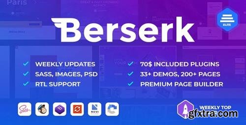 ThemeForest - Berserk v1.9.4 - Business Portfolio Blog Corporate eCommerce App with Page Builder - 22423538