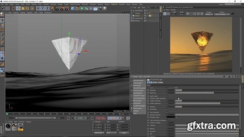 Creating Crystal Disperse Scene In Cinema 4D and Arnold Renderer