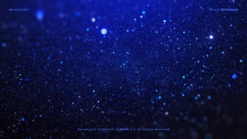 Udemy - Blue Particles Background 4K