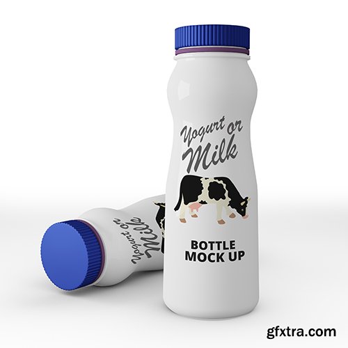 Yogurt Bottle PSD Mockup