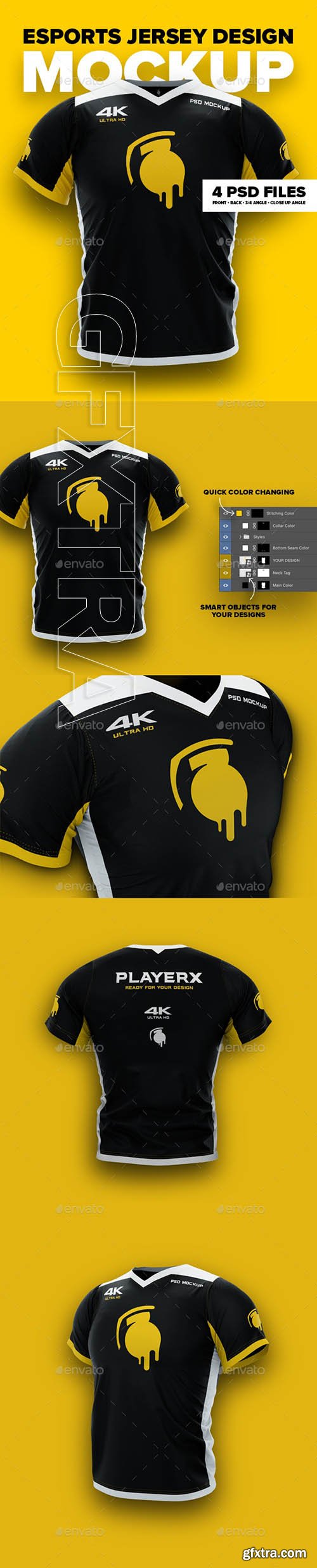 GraphicRiver - 4K Esports Jersey Design Mockup 24682108