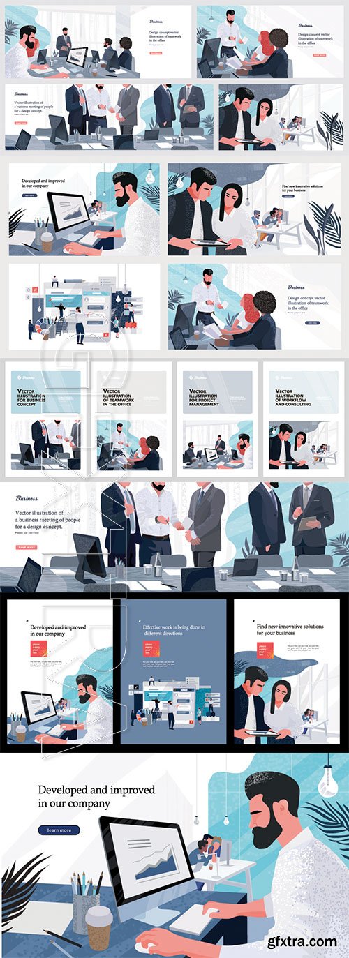 Vector illustrations for business, finance, cover, banner