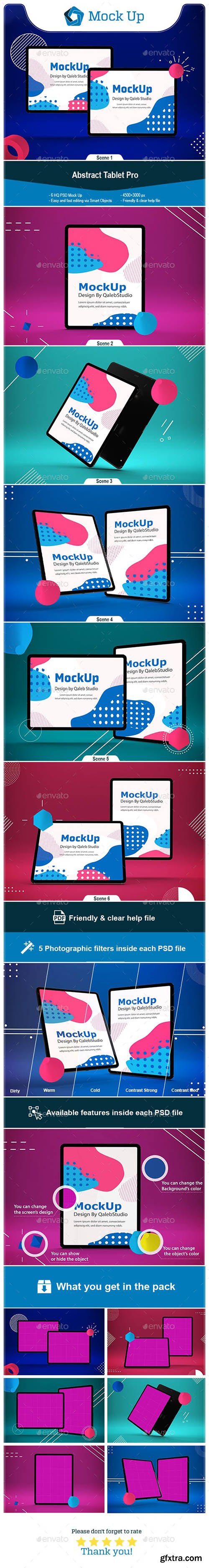 GraphicRiver - Abstract Tablet Pro Mockup 24281863