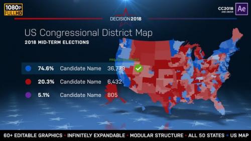 Udemy - 2022 Midterm Election Map | State Congressional Districts