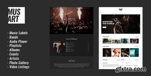 ThemeForest - Musart v1.1.2 - Music Label and Artists WordPress Theme - 20890063