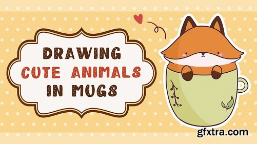 Drawing Cute Animals in Mugs