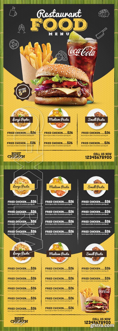 Food menu - Premium flyer psd template