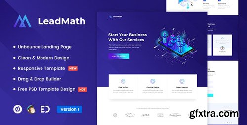 ThemeForest - LeadMath v1.0 - Lead Generation Unbounce Landing Page Template - 22939046