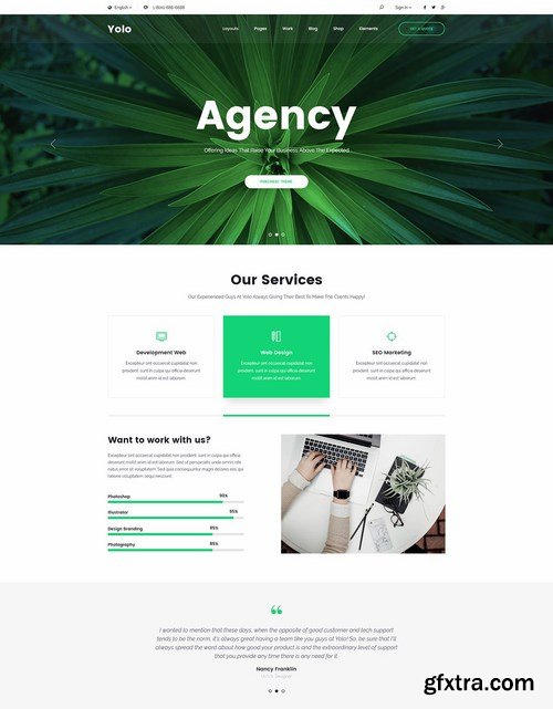 Yolo Responsive Multi-Purpose PSD Template