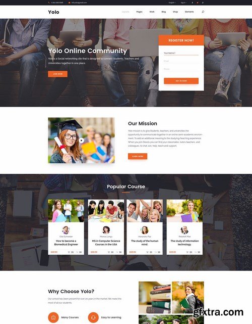 Yolo Responsive Multi-Purpose PSD Template