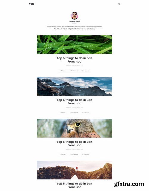 Yolo Responsive Multi-Purpose PSD Template