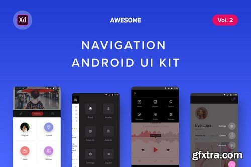 Android UI Kit - Navigation Pack