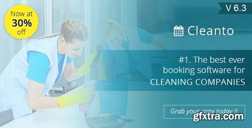 CodeCanyon - Bookings management system for cleaners and cleaning companies - Cleanto v6.0 - 18397969 - NULLED