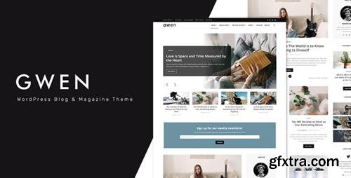 ThemeForest - Gwen v1.3 - Creative Personal WordPress Blog Theme - 23619535