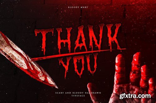 Bloody Mary - Bloody Thriller Typeface