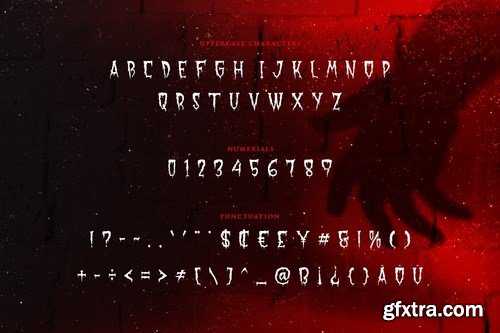 Bloody Mary - Bloody Thriller Typeface