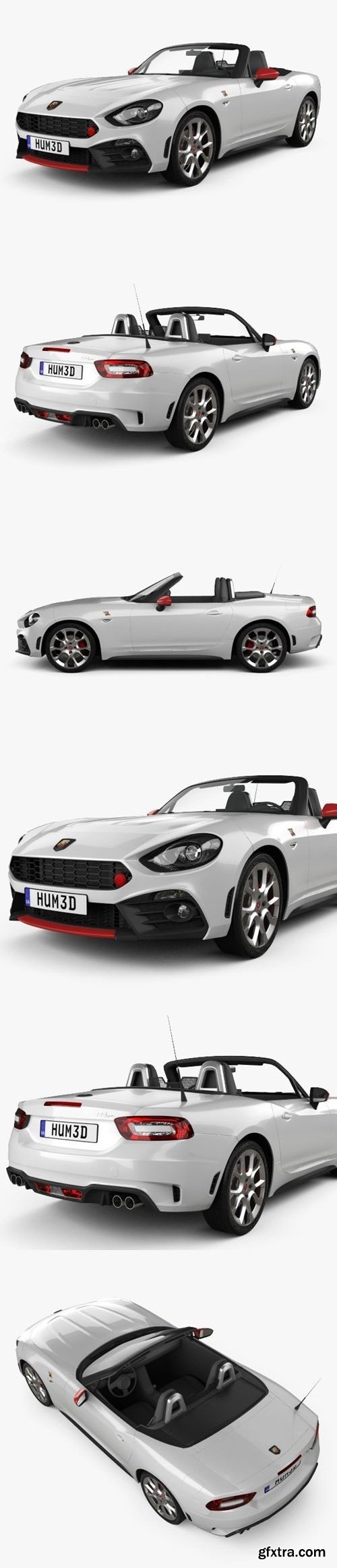 Fiat 124 Spider Abarth 2017 3d model