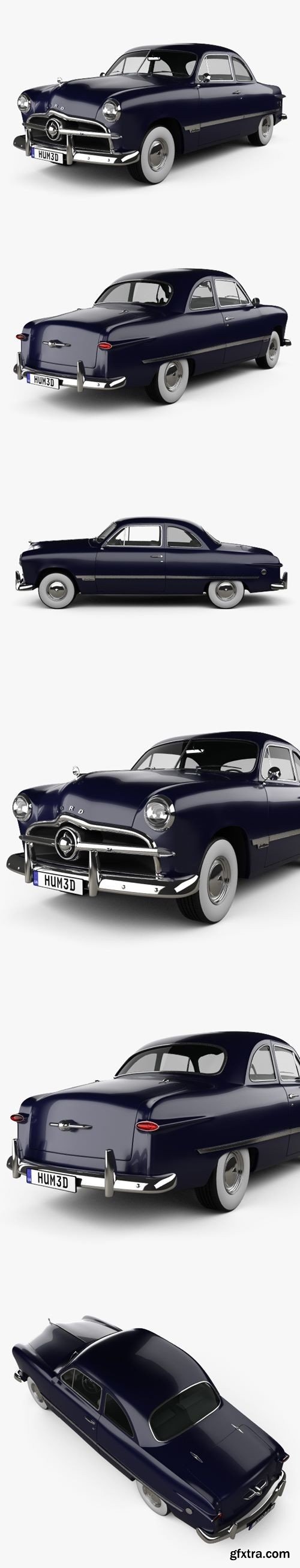 Ford Custom Club Coupe 1949 3d model