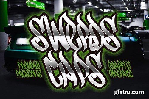 Swerds Caps - Graffiti Style Typeface