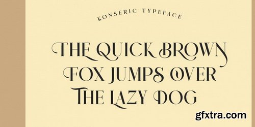 Konseric Luxury Serif Font