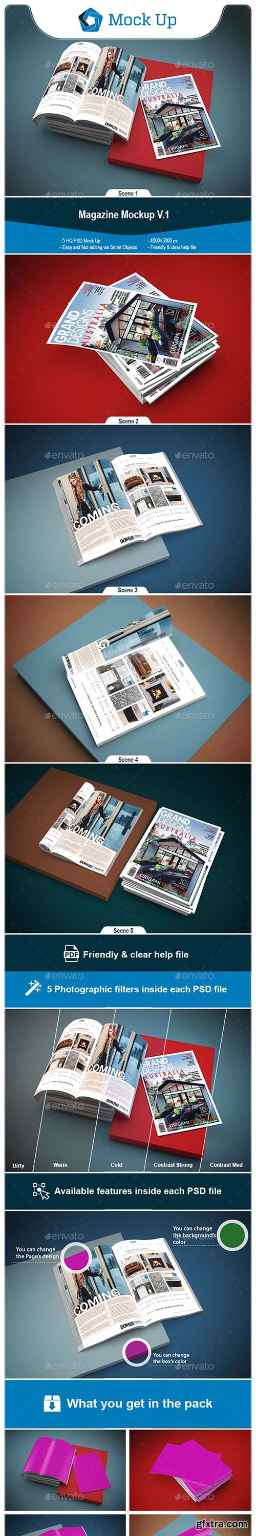 GraphicRiver - Magazine Mockup V.1 24696308