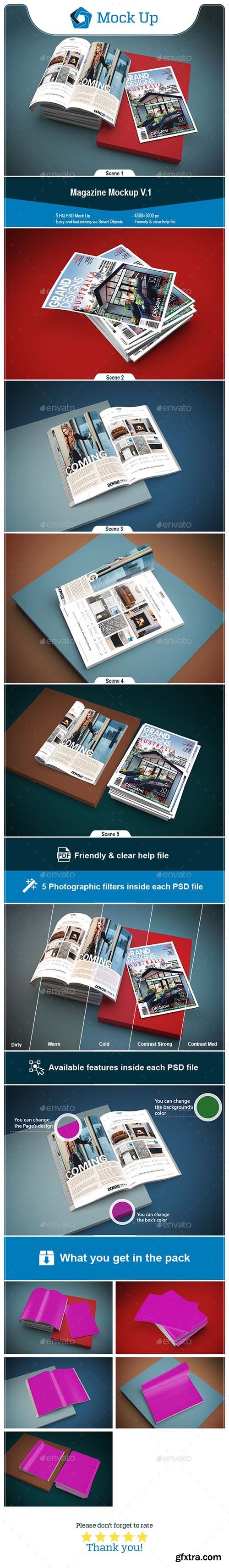 GraphicRiver - Magazine Mockup V.1 24696308