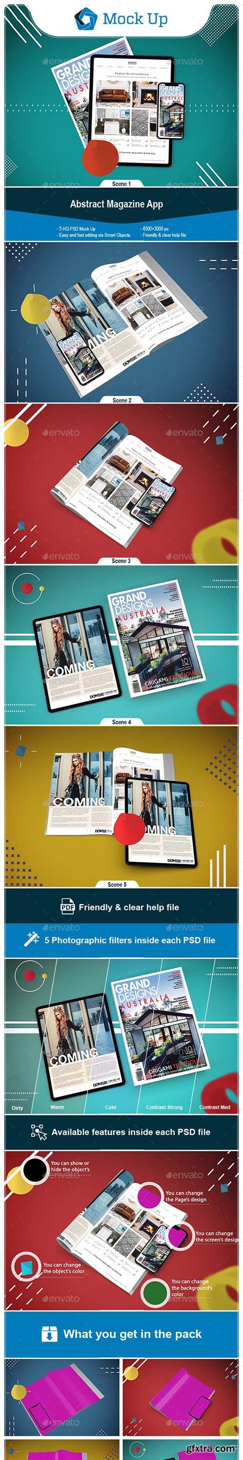 GraphicRiver - Abstract magazine App MockUp 24696891