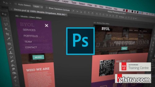 Adobe Photoshop CC - Web Design, Responsive Design & UI