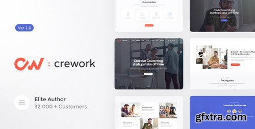 ThemeForest - Crework v1.1.4 - Coworking and Creative Space WordPress Theme - 20318106