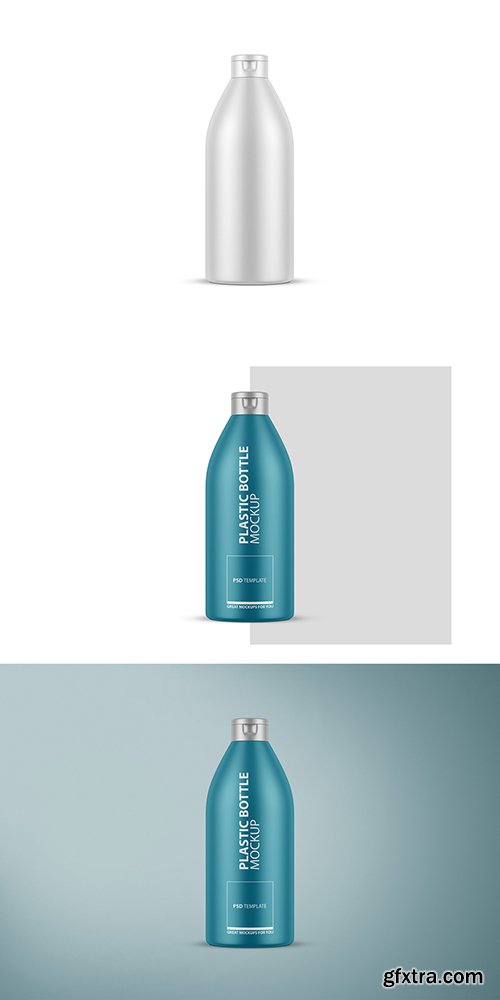 Plastic Matte Shampoo Bottle Mockup 285529150