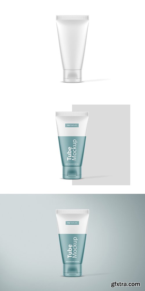 Plastic Cosmetics Tube Packaging Design Mockup 285541793