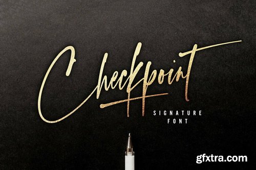 Checkpoint Signature Font Family