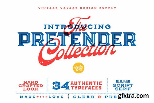 The Pretender Collection Font Family