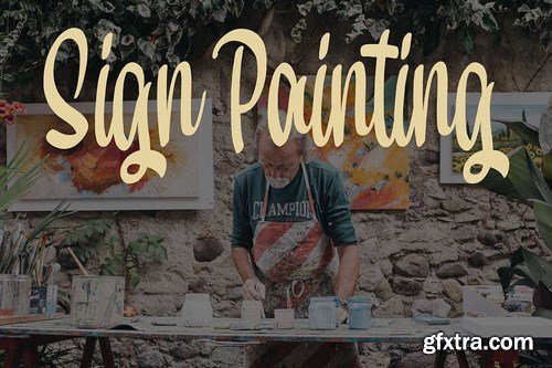 Hand Paint - Old Fashion Script