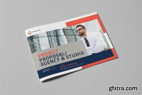 Company Branding A5 Brochure Template