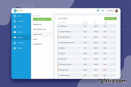 CRM booking Web-based UI Kit