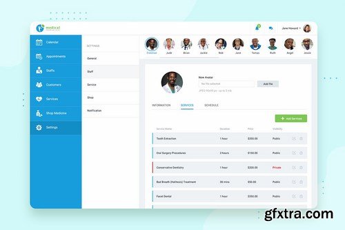 CRM booking Web-based UI Kit