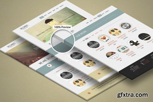 3d Website Display Mockup