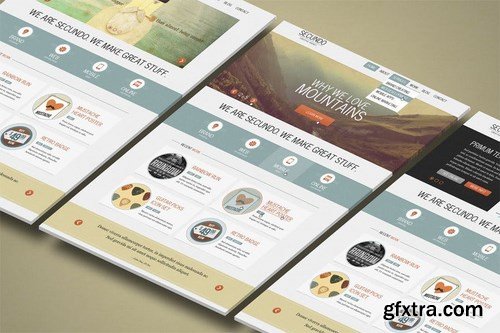 3d Website Display Mockup