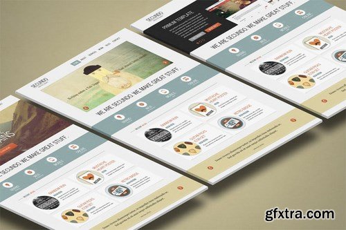 3d Website Display Mockup