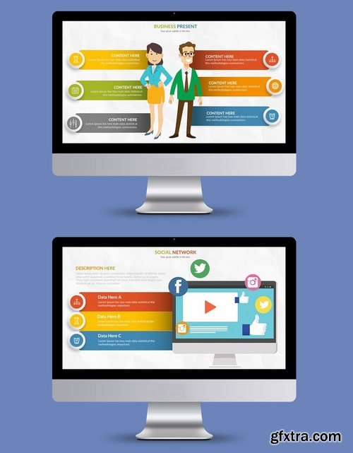 Social Network Powerpoint and Keynote Templates