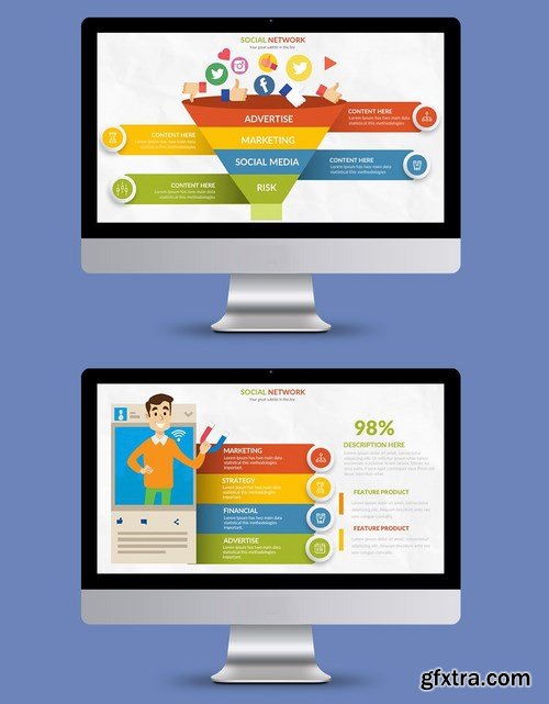 Social Network Powerpoint and Keynote Templates